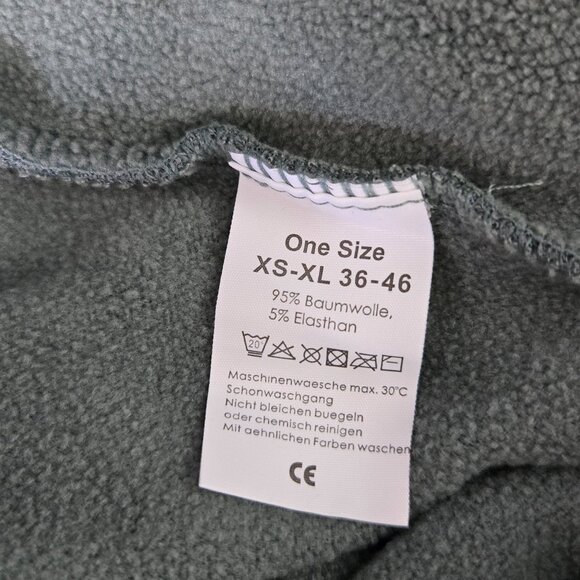 New Sage Green Fleece Lined Leggings – Size 36-46 - Picture 4 of 5